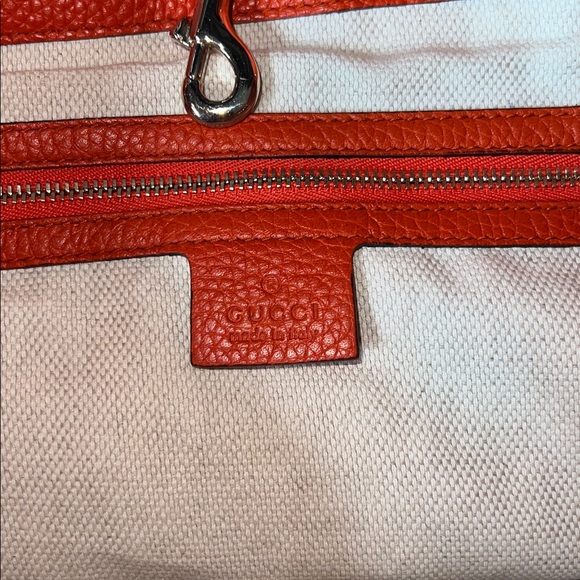 🍊 YOU ARE LOOKING AT A TOTAL UNICORN 🦄 Gucci Soho Working Tote in Rare Fire 🔥 🍊 - Picture 6 of 6
